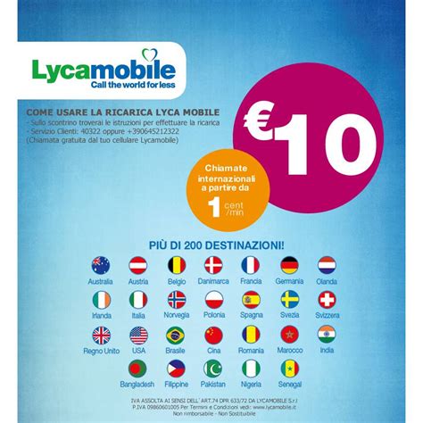 Lyca Mobile Ricarica Euro Nonpesa It Spesa Online