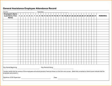 Employee Attendance Tracker Excel Template 2019