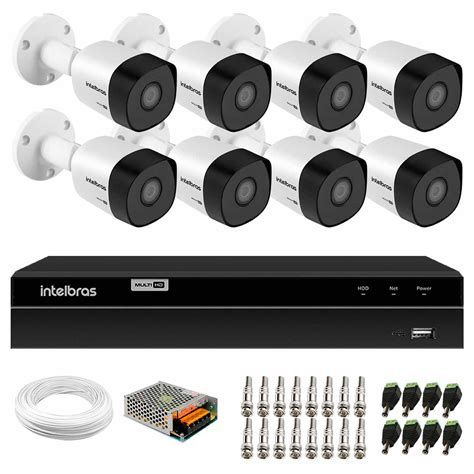 Kit 8 Câmeras de Segurança Full HD 1080p VHD 3230 B G5 DVR Intelbras