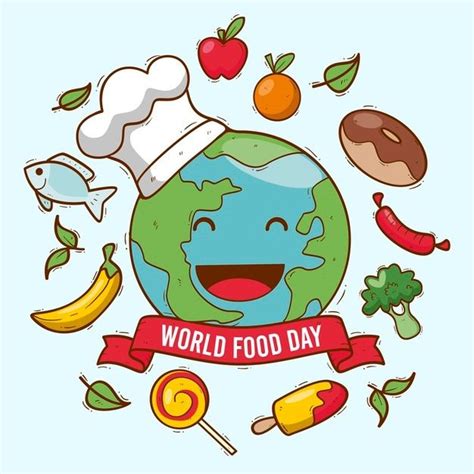 Dibujado a mano día mundial de la alimen Free Vector Freepik