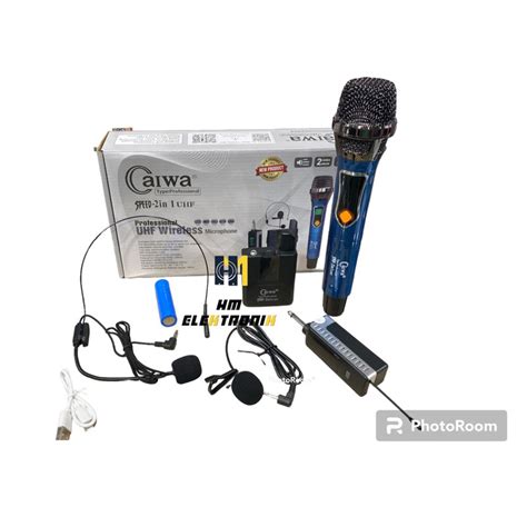 Jual Mic Aiwa Speed In Uhf Microphone Wireless Handle Jepit Bando