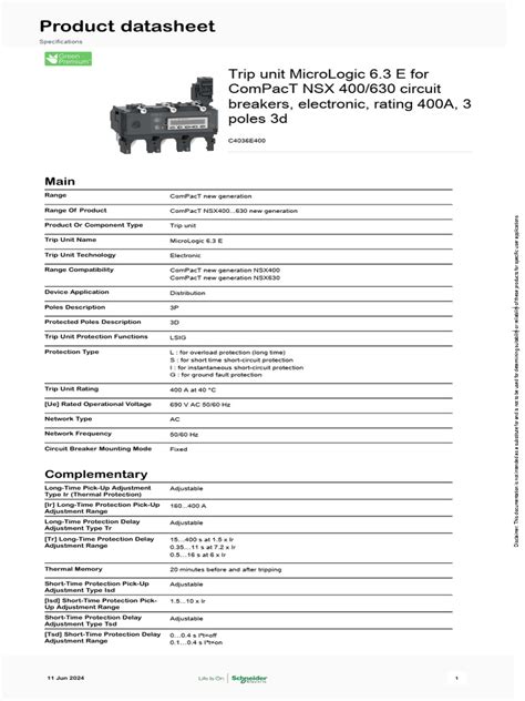 Schneider Electric - ComPacT-NSX-new-generation - C4036E400 | PDF ...