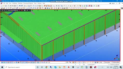 Peb Steel Structure Drawings Mbs Design 3d Model Tekla 57 Off