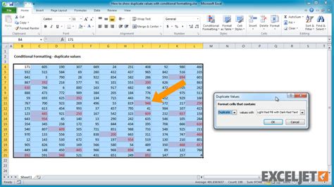 Excel Tutorial How To Show Duplicate Values With Conditional Formatting Hot Sex Picture