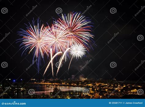 Fireworks in Honolulu July 4th Stock Image - Image of white, july: 25581711