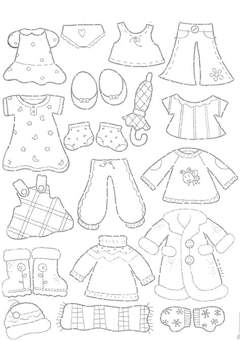 Desenho De Roupas De Bebê Para Colorir Tudodesenhos