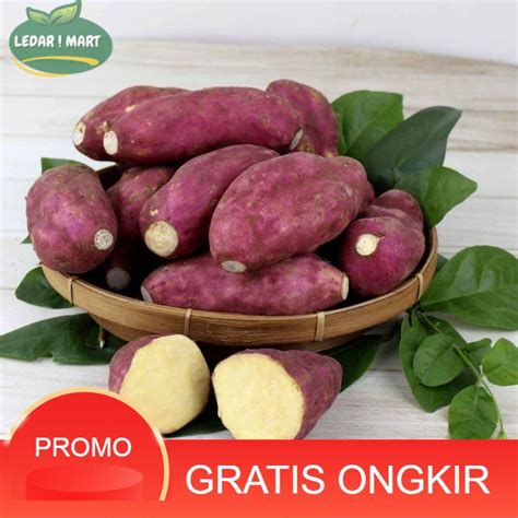 Jual Ubi Jepang Organic Ubi Jalar Ungu Mentah Ubi Ungu Shopee