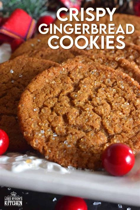 Holiday Gingerbread Cookies Crispy Cookies Gingerbread Recipe