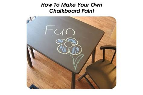 How To Make Your Own Chalkboard Paint