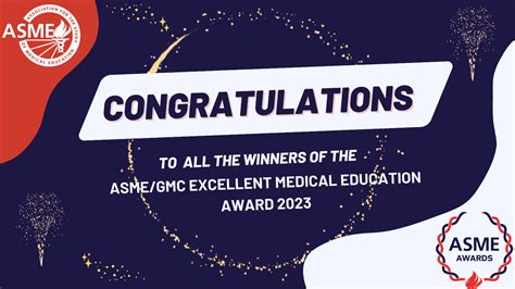 Asme Announces Winners Of The Asmegmc Excellent Medical Education