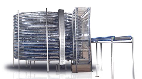 Industrial Bakery Bread Spiral Cooling Tower Conveyor Equipment For