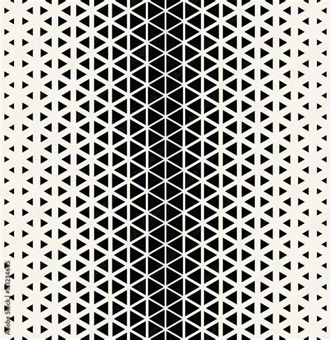 Abstract Geometric Black And White Graphic Design Triangle Halftone