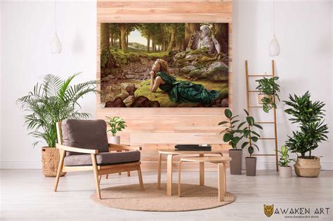 Spirit Forest Natur Surreale WandKunst Dekor Inspirierendes Zuhause