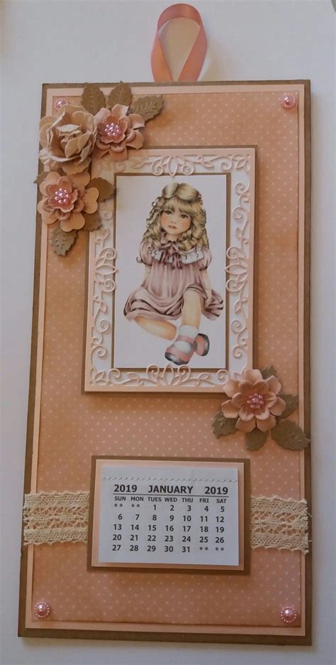 6x12 Calendar Topper Paper Flowers And Lace All From Hobby House