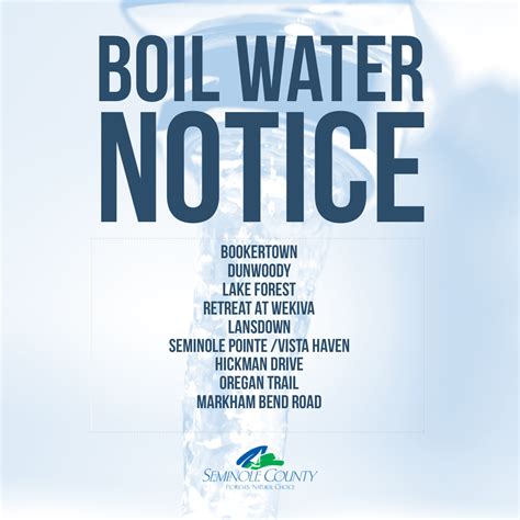 Boil Water Notice Seminole County — Nextdoor — Nextdoor