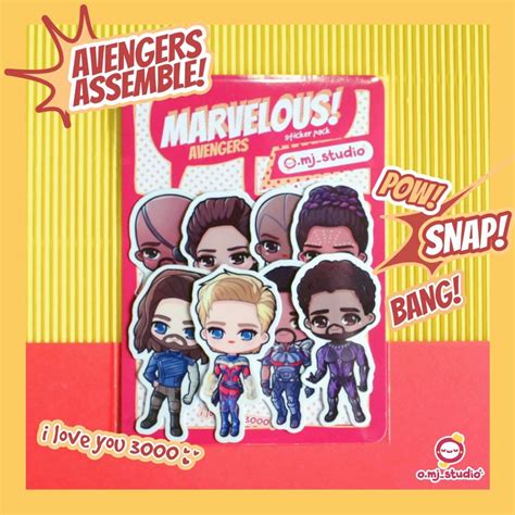 Marvel Stickers, Hobbies & Toys, Stationery & Craft, Art & Prints on ...