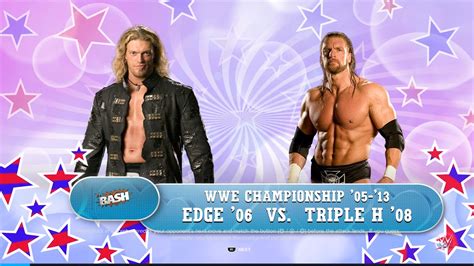 WWE 2K23 Triple H Vs Edge The Great American Bash 2008 YouTube