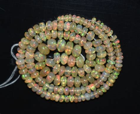 40 75 Ct Natural Ethiopian Welo Opal Beads Play Of Color OF61 Welo