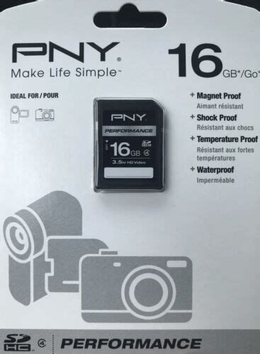 Pny High Performance Sd Card Gb Ebay