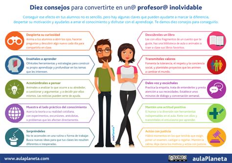 10 Consejos Para Convertirte En Un Profesor Inolvidable Infografía