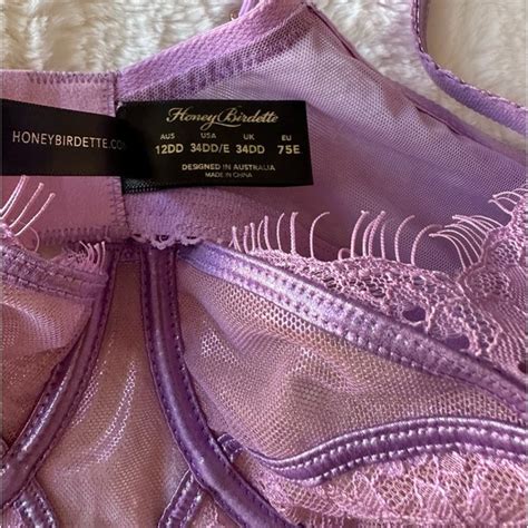 Honey Birdette Intimates Sleepwear Honey Birdette Rosin Lilac Piece Lingerie Set Bra