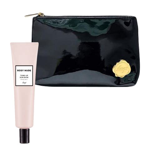 Gift Combo Kem Lót Nâng Tông Da ROSY NUDE TONE UP SUN BASE Túi Đựng Sản Phẩm Trang Điểm FMGT