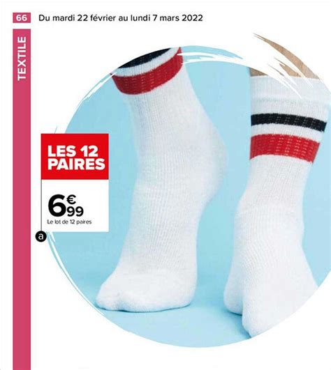 Promo Le Lot De Paires Chez Carrefour Icatalogue Fr