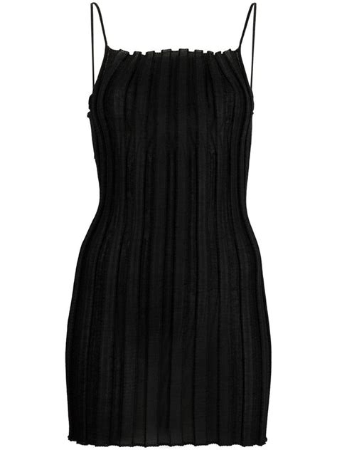 A ROEGE HOVE Black Katrine Rib Knit Dress Black FARFETCH In 2024