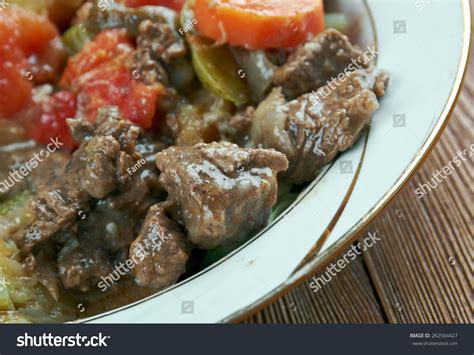 Bosanski Lonac Bosnian Potmeat Various Vegetables Stock Photo