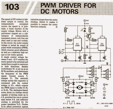 Pwm Motor Speed Controller Circuit Using Ic556