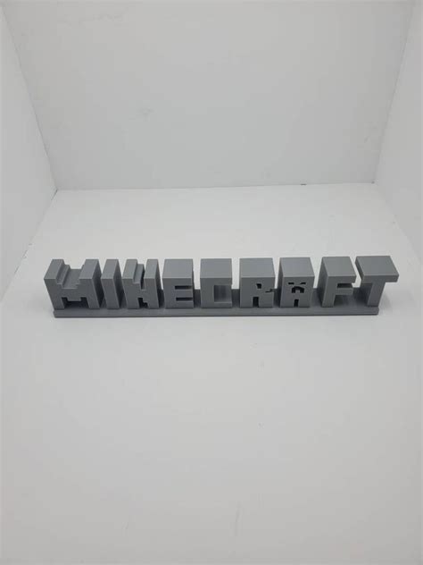 Minecraft Logo Sign - Etsy