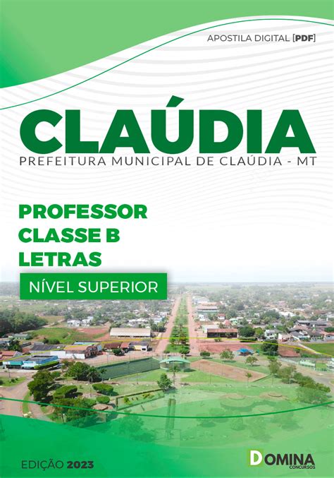 Apostila Pref Cl Udia Mt Professor Letras