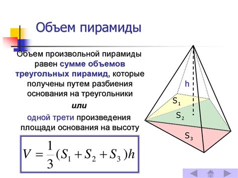 Объемы пирамиды, конуса - презентация онлайн