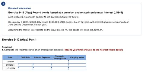 Solved Required Information Exercise Algo Record Chegg