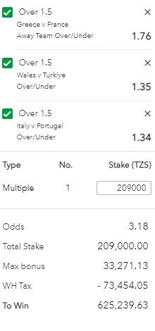 Everyday Boom 625 239 Tanzanian Shillings Won On Sportybet From