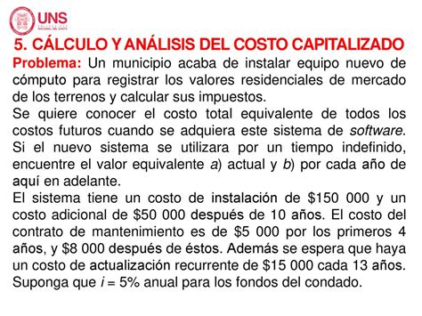 ANÁLISIS DEL VALOR ACTUAL NETO Y COSTO CAPITALIZADO ppt descargar