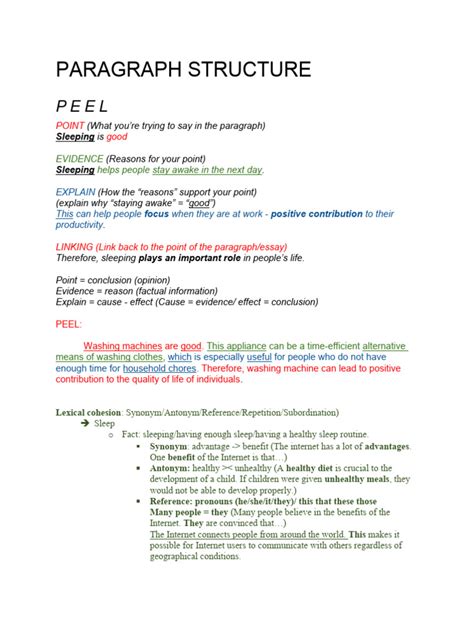 Writing Task 2 - PEEL Paragraph Structure | Download Free PDF | Economies