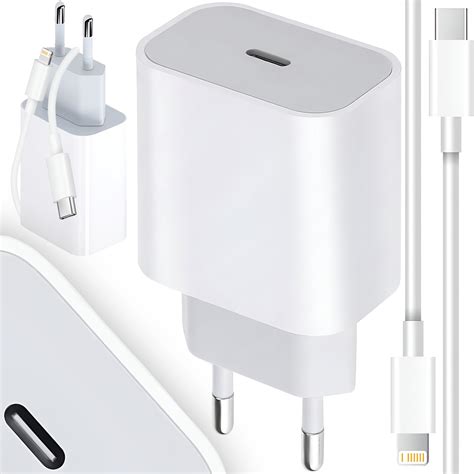 SZYBKA ŁADOWARKA DO IPHONE KOSTKA 20W KABEL 1M USB C IPHONE