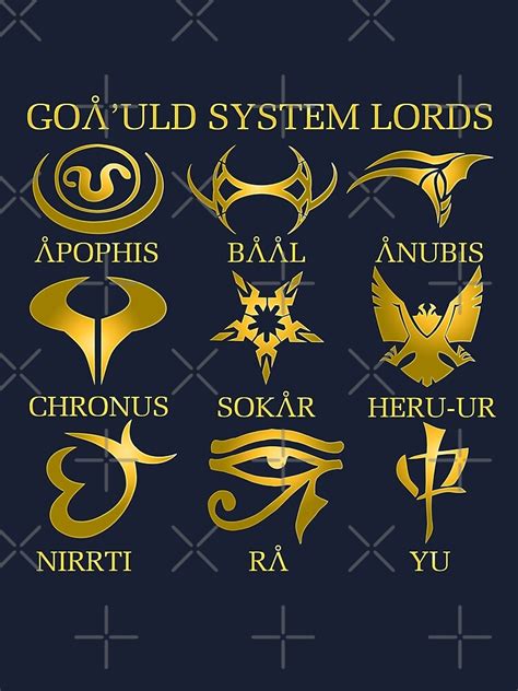 "Goa'uld System Lords" Art Print for Sale by McPod | Redbubble