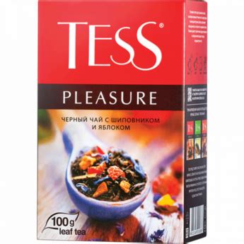 Купить чай tess 'pleasure' черный с шиповником, яблоком, лимонным сорго ...