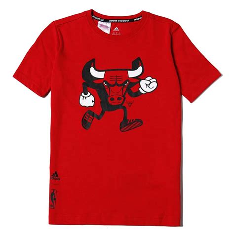 Adidas Camiseta Ni O Nba Chicago Bulls Graphic Caricature Rojo