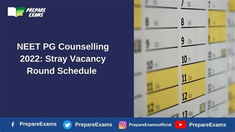 Neet Pg Counselling Stray Vacancy Round Schedule Prepareexams