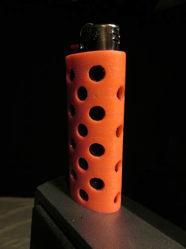 3d Printed Holey Lighter Case By Transfactual Pinshape