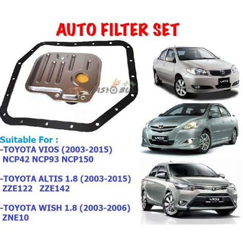 ATF Auto Transmission Filter Set Toyota Vios NCP42 NCP93 NCP150 Altis