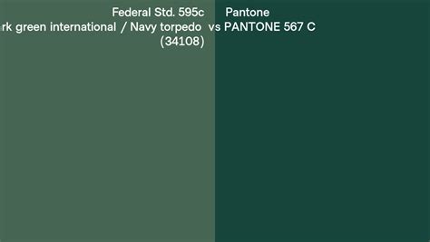 Federal Std 595c Dark Green International Navy Torpedo 34108 Vs