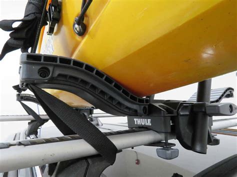 Thule Compass Kayak Roof Rack W Tie Downs J Style Folding Clamp On Thule Watersport