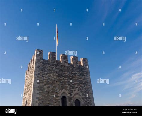 The historic Skopje Kale ("Fortress") in North Macedonia Stock Photo ...