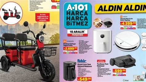 A101 den İnanılmaz Katalog Üç Tekerlekli Elektrikli Moped Xiaomi