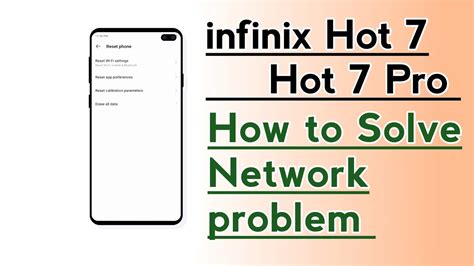 Infinix Hot Hot Pro How To Solve Network Problem YouTube