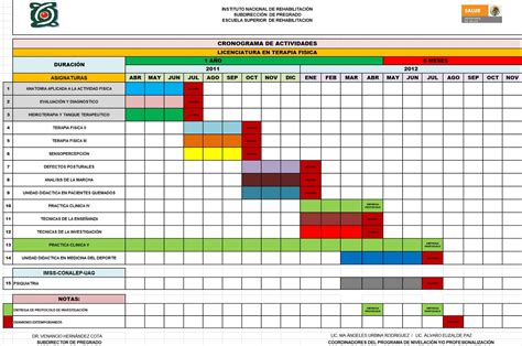 Cronograma De Actividades Printable Templates Free